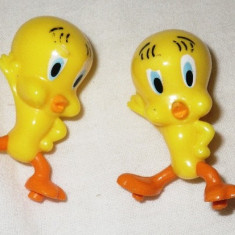 Doua figurine plastic, Twitty, inaltime 4 cm