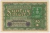 Germania 50 marci 1919, circulata, 8 roni