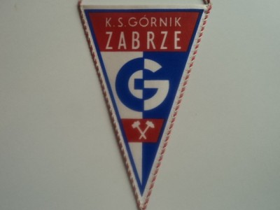 Fanion fotbal KS GORNIK ZABRZE POLONIA foto