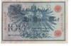 Germania 100 mark 1908 - seria rosie, circulata, 10 roni