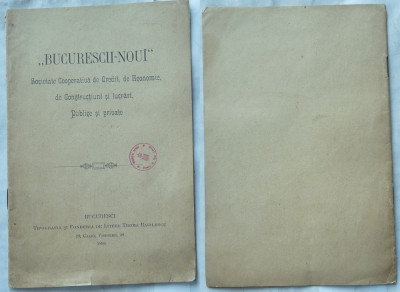 Bucurescii Noui , Societate Cooperativa de Credit , de Economie , 1898 foto