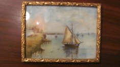 PVM Tablou &quot;Marina&quot; / deosebit / ulei pe pinza / mai vechi / nesemnat si nedatat