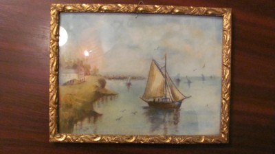 PVM Tablou &amp;quot;Marina&amp;quot; / deosebit / ulei pe pinza / mai vechi / nesemnat si nedatat foto