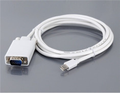 Cablu Mini DisplayPort to VGA Adapter Extensie 1.8m Apple MacBook foto