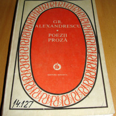 POEZII / PROZA - Grigore Alexandrescu / Editura Minerva