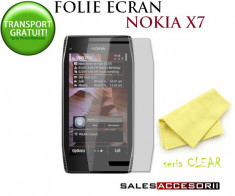 FOLIE NOKIA X7 PROTECTIE ECRAN (SET 2 BUC) - TRANSPORT GRATUIT POSTA RO! foto