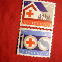 Serie 100 Ani Crucea Rosie Yugoslavia 1975 , 2 val.