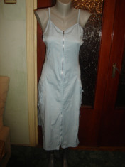 rochie dama bleu de vara cu bretele -marimea M foto