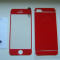 Folie carbon 3D full body fata spate + laterale Apple iPhone 5 5S Red by ISME