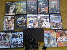 vand playstation 2 slim,ps2,13 jocuri,1 maneta, foto