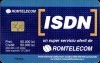 Cartela telefonica Romtelecom, ISDN, tiraj 800.000 exemplare, circulate, 1 ron, 7 bucati