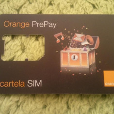 Cartela telefonica Orange prepay sim, fara sim, 1 ron