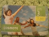 Cartela telefonica Cosmote 3 euro, UZATA !!!, 1 ron