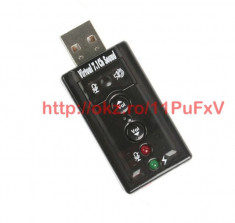 PLACA SUNET USB 7.1 -VIRTUAL- REDA 7.1 PE DOUA CASTI- foto