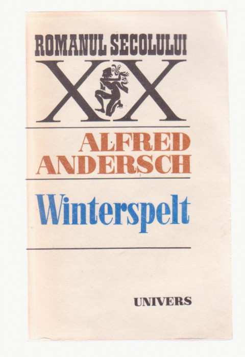 Alfred Andersch - Winterspelt