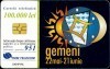 Cartela telefonica Romtelecom, Gemeni, tiraj 200.000 exemplare, 3 bucati, 1 ron