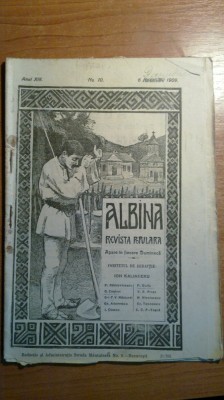 revista albina 6 decembrie 1909-scrisorile lui carol 1 adresate lui i.c.bratianu foto