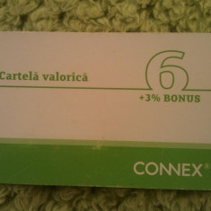 Cartela telefonica Connex 6+3% bonus, 1 ron