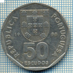 400 MONEDA - PORTUGALIA - 50 ESCUDOS -anul 1988 -starea care se vede