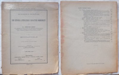 Ghibu , Din istoria literaturii didactice romanesti ; Bucoavnele , 1916 , ed. 1 foto