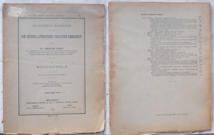 Ghibu , Din istoria literaturii didactice romanesti ; Bucoavnele , 1916 , ed. 1