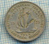 383 MONEDA - EAST CARIBBEAN STATES(BRITISH CARIBBEAN TERRITORIES) - 25 cents - anul 1965 -starea care se vede