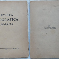 Revista geografica romana , 1941 , an complet , 208 pagini , stare foarte buna