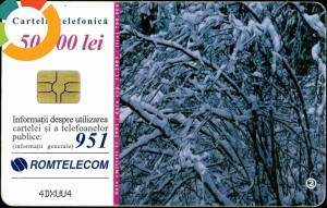 Cartela telefonica Romtelecom, Iarna 2, tiraj 700.000 exemplare, 1 ron foto
