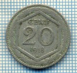 407 MONEDA VECHE - ITALIA - 20 CENTESIMI -anul 1918 -starea care se vede