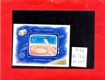Ro-0035=ROMANIA 1976-Lp 914- J.Olimpice Montreal colita nedantelata 136,MNH foto