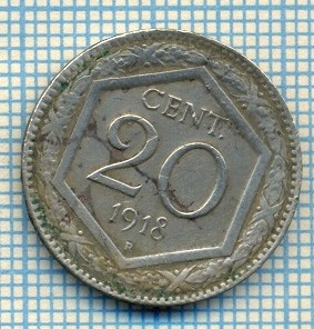 409 MONEDA VECHE - ITALIA - 20 CENTESIMI -anul 1918 -starea care se vede foto