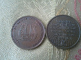 Lot 2 medalii Triborough bridge and tunnel authority, 50 roni lotul, taxele postale zero roni, Europa