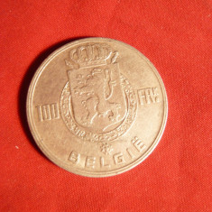 Moneda 100 Fr. Belgia 1948 argint ,cal.F.Buna ,comemorativa