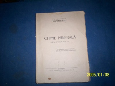 CHIMIE MINERALA I N LONGINESCU foto