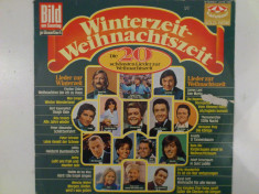 Disc vinil vinyl pick-up Karussell WINTERZEIT WEIHNACHTSZEIT Die 20 Schonsten Lieder Zur 2415 139 LP GOLD SERIE Germany rar vechi colectie MAX foto