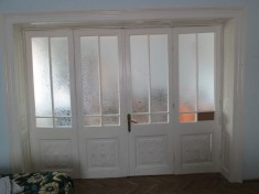 Vand glasvand in 4 usi ( 2,7 x 2,15 m) , fabricat 1914 foto