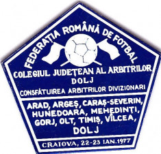 Insigna fotbal - Consfatuirea Arbitrilor foto