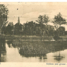 CPI (B2488) GERMANIA, LUBBEN. SCHLOSS UND GROSSE AMTSMUHLE, EDITURA KUNSTVERLAG MAGNUS BRUNKHORST, LUBBEN, CIRCULATA 25.12.1910, STAMPILE, TIMBRE