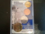 Lot 4 monede BNR 2005, sigilate, necirculate, 100 roni, Europa