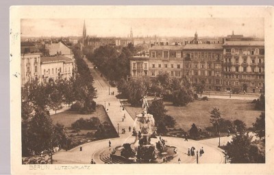 CPI (B2496) GERMANIA, BERLIN, LUTZOWPLATZ, EDITURA KUPFERDRUC, CIRCULATA 19.6. 1913, STAMPILA, TIMBRU foto