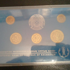 Lot 5 monede Kazahstan, sigilate, necirculate, 100 roni