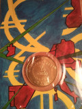 Medalie comemorativa Paris de jumatate euro, 50 roni + 10 roni taxele postale = 60 roni, sigilata, rara, necirculata, arama, nu argint, Europa