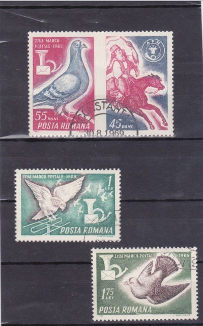 ROMANIA 1965 ; ZIUA MARCII POSTALE