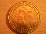 Medalie 5 DM, 17,50 grame, Europa