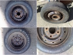 Roata/Roata rezerva Daewoo Tico R12 cu cauciuc HANKOOK RADIAL H706 155/70 Tubeless foto