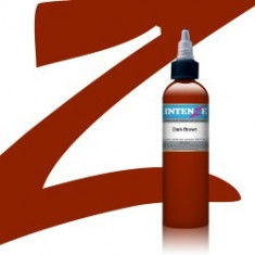 Intenze Dark Brown 30 ml tus pentru tatuat foto