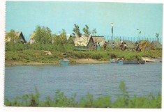 carte postala(ilustrata) -DELTA DUNARII-Rosu