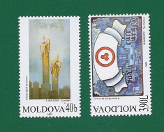 MOLDOVA 2003 - O LUME FARA TEROARE - Mi NR. 472-73 foto