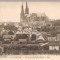 CPI (B2516) FRANTA. CHARTRES. LA CATHEDRALE - VUE PRISE DE CACHEMBACK, CIRCULATA 18.8. 1920, STAMPILE, NOTRE DAME