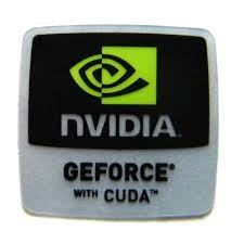 Sticker NVidia Geforce With Cuda ,original foto